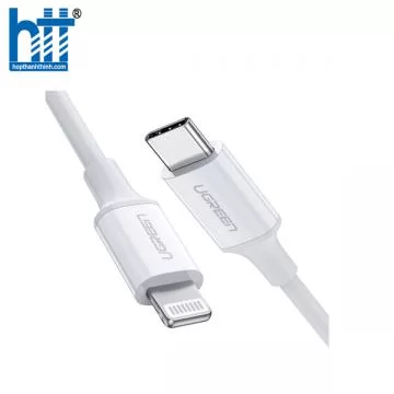 Ugreen 10493 1M Màu Trắng Cáp USB Type C ra Lightning US171 20010493