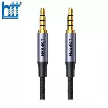 Ugreen 10648 1M 4 khấc Màu Đen cáp âm thanh 3.5mm Hi-Fi Stereo TRRS AV183 20010648