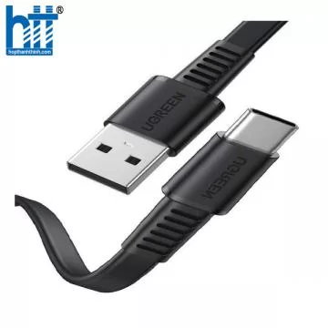 Ugreen 10976 2M 2.0 PD 20v 3A màu đen USB type C Cáp sạc và truyền dữ liệu máy tính ra điện thoại US333 20010976