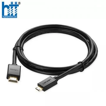 Ugreen 11167 1.5M 4K 60hz 2.0 Cáp Mini HDMI sang HDMI thuần đồng màu Đen HD108 20011167