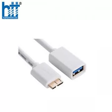 Ugreen 10817 50CM màu Trắng Cáp MICRO USB 3.0 OTG sang USB 3.0 âm US128 20010817