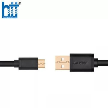 Ugreen 10835 0.5M màu Đen Cáp sạc truyền dữ liệu USB 2.0 sang MICRO USB lõi đồng US125 20010835