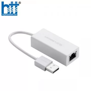 Cáp USB to Lan 2.0 cho Macbook, pc, laptop hỗ trợ Ethernet 10/100 Mbps chính hãng Ugreen 20253