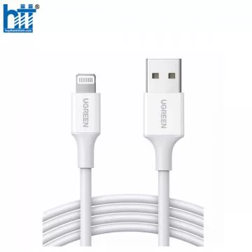 Ugreen 20730 2M màu Trắng ABS Cáp Lightning sạc + truyền dữ liệu cho iPhone US155 20020730