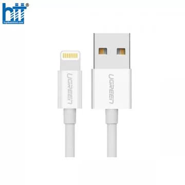 Ugreen 20730 2M màu Trắng ABS Cáp Lightning sạc + truyền dữ liệu cho iPhone US155 20020730