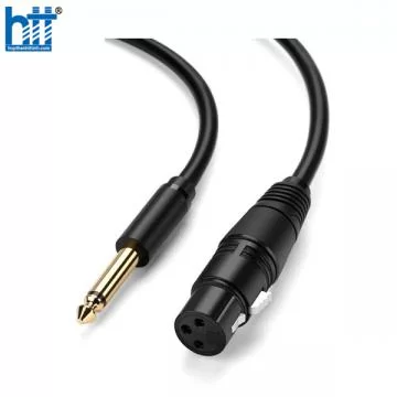 Ugreen 20721 5M màu Đen Cáp âm thanh 6.5mm sang cannon âm AV131 20020721