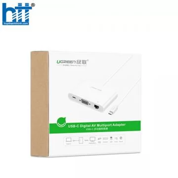 Cáp chuyển USB Type to VGA, LAN, USB 3.0, USB 2.0 Ugreen 30439