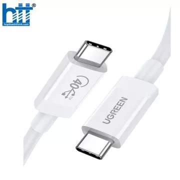 Cáp USB-C 4 Gen 3 dài 0.8m hỗ trợ 8k + PD100w + truyền data 40Gbps Ugreen 40113