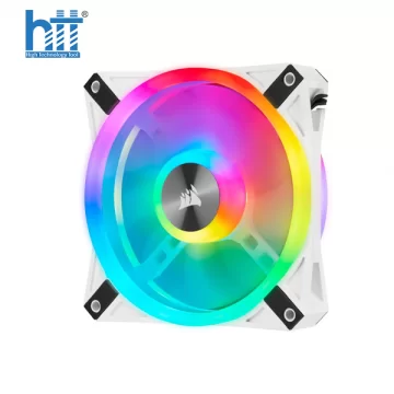 Fan Corsair iCUE QL120 RGB 120mm White — Triple Pack with Lighting Node CORE