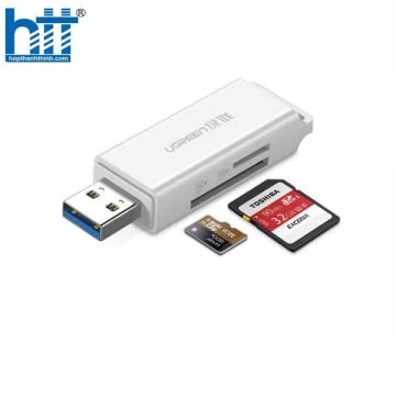 Đầu đọc thẻ nhớ SD/TF Ugreen 40753 chuẩn USB 3.0