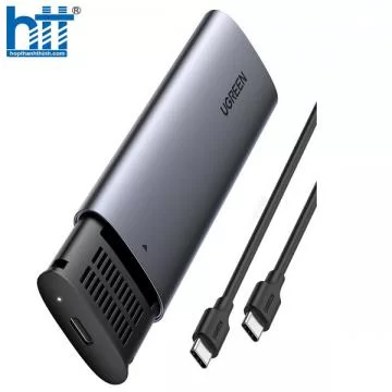 Hộp đựng ổ cứng gắn ngoài USB-C 3.1 to SSD M.2 NVMe, PCIe, M-Key 10Gbps Ugreen 10902 