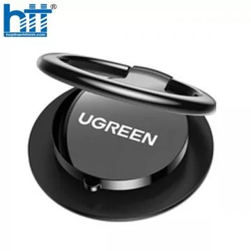 Ugreen 20554 360 độ Màu Đen Giá đỡ điện thoại dạng nhẫn đeo ngón tay