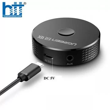 Bộ nhận Bluetooth 4.2 trên ô tô cổng AUX chính hãng Ugreen 40968 cao cấp