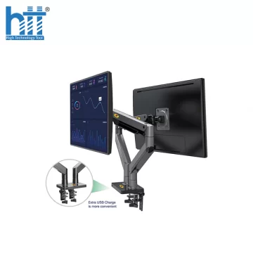 GIÁ ĐỠ 2 MÀN HÌNH MÁY TÍNH NORTH BAYOU G35 MÀU ĐEN (22-32 INCH)