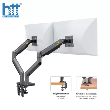 GIÁ ĐỠ 2 MÀN HÌNH MÁY TÍNH NORTH BAYOU G35 MÀU ĐEN (22-32 INCH)