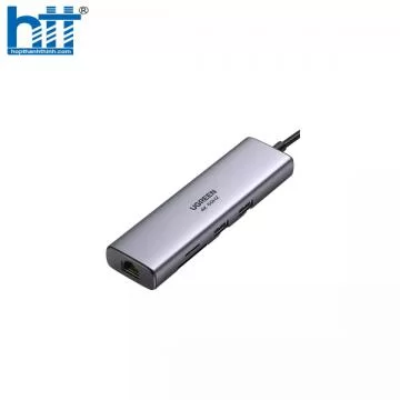 Thiết bị mở rộng Type-C 7 in 1 Sang HDMI 4K@30HZ + USB 3.0*2 + SD/TF + PD 100W Ugreen 90568 cao cấp