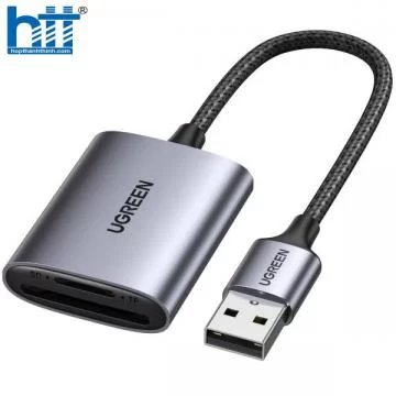 Đầu đọc thẻ SD/TF chuẩn USB 3.0 Type-A Ugreen 80887 vỏ nhôm cao cấp