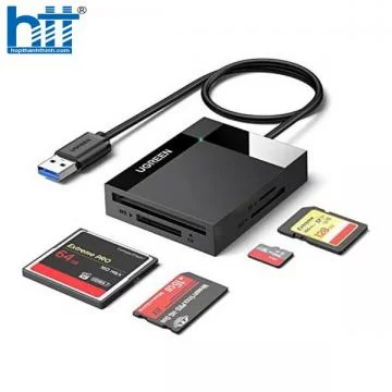 Đầu đọc thẻ USB 3.0 dài 0.5 hỗ trợ SD/TF/MS/CF Ugreen 30333 cao cấp