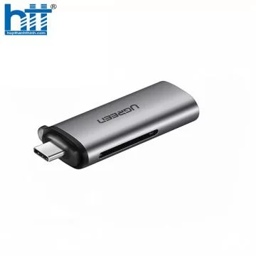 Đầu đọc thẻ nhớ USB type-C cho thẻ SD/TF chính hãng Ugreen 50704 cao cấp
