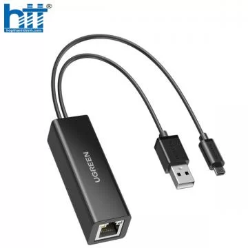 Ugreen 30985 1M màu đen card mạng usb