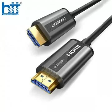 Cáp HDMI 2.0 sợi quang hợp kim kẽm 60m hỗ trợ 4K/60Hz chính hãng Ugreen 50220 cao cấp