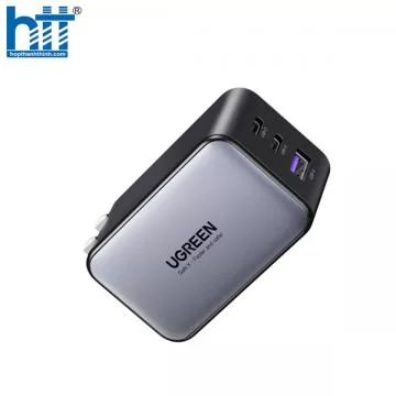 Củ sạc nhanh 65W GaN 3 cổng USB Type-C x2 USB Type-A x1 Hỗ trợ QC4+, PD3.0.. Ugreen 10334 cao cấp