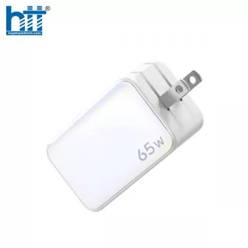 Ugreen 15333 65W Bộ sạc nhanh Nexode GaN 2 cổng USB Type-C + USB-A Màu Trắng chuẩn cắm US cd244 20015333