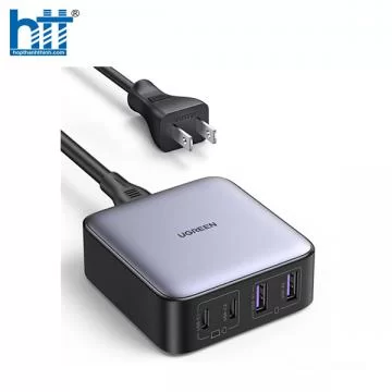 Sạc bàn nhanh GaN 65W USB Type-C x2, Type-A x2 Ugreen 90735 cao cấp