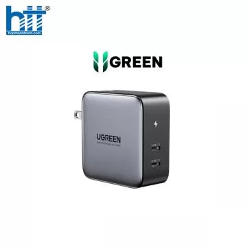 Củ sạc nhanh 100W GaN Nexode 2 cổng USB Type-C Hỗ trợ QC4+, PD3.0 Ugreen 40795 (US)