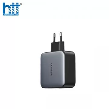 Ugreen 50327 100W 2c usb kép loại c EU Plug Màu xám Bộ sạc thông minh CD254 10050327