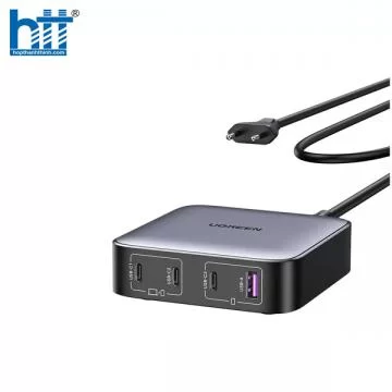 UGREEN 90928 100W 2C2A KÈM CÁP NGUỒN 2M BỘ SẠC MÁY TÍNH ĐỂ BÀN NEXODE PHÍCH CẮM EU MÀU ĐEN CD328