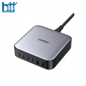 Củ sạc nhanh Nexode 200W GaN 6 cổng, USB Type-C x4, USB Type-A x2 Ugreen 40913 chính hãng