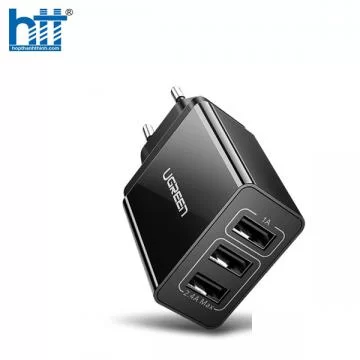 Củ sạc nhanh 15w 3 cổng USB Ugreen 50816 chính hãng