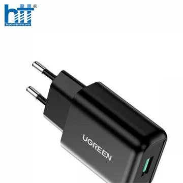 Củ sạc nhanh 18W USB Type-A Hỗ trợ QC 3.0 Ugreen 70273 cao cấp (EU)