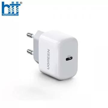 Củ sạc nhanh cổng type-c 20W Màu Trắng Ugreen 10220