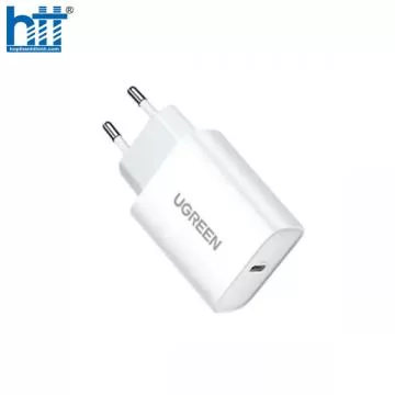 Củ sạc nhanh 20W chuẩn USB-C PD hỗ trợ QC 4.0 Ugreen 60450 cao cấp (EU)