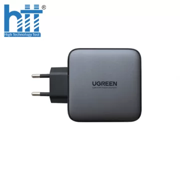 Ugreen 50327 100W 2c usb kép loại c EU Plug Màu xám Bộ sạc thông minh CD254 10050327