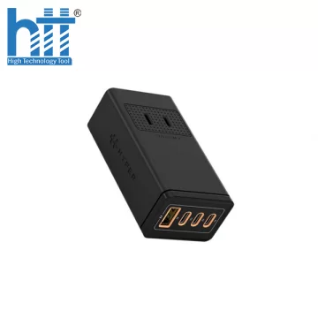 Sạc đa năng cổng siêu nhỏ Hyper Juice Gan 65W 2C1A, PD/PPS/QC3.0 Stackable đầu tiên trên thế giới HJ414