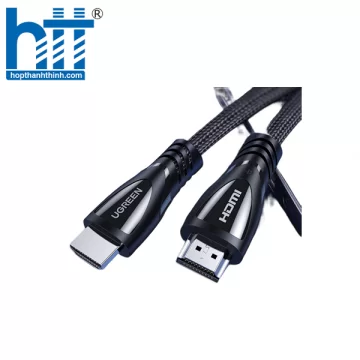 Ugreen 50731 8m 2.1 HDMI 8K 60hz 48Gpbs Cáp bện đầu đực 4k 120hz HD140 10050731