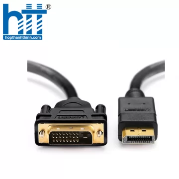 Ugreen 10247 1.5M màu Đen Cáp chuyển đổi DP sang VGA Hỗ trợ độ phân giải Full HD 1080P DP105 20010247
