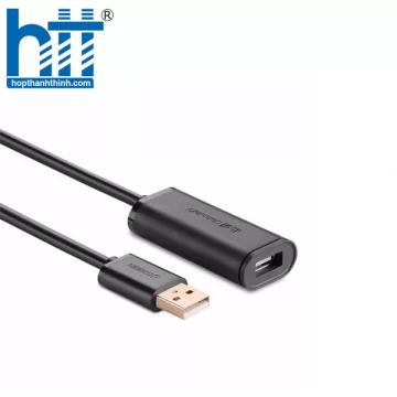 Ugreen 10319 5M màu Đen Cáp tín hiệu nối dài USB 2.0 có chip khuếch đại cao cấp US121 20010319