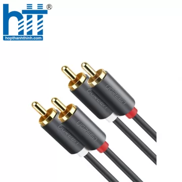 UGREEN 10524 1.5M MÀU ĐEN CÁP ÂM THANH BÔNG SEN 3 RA 3 DƯƠNG AV105