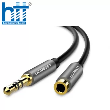 Ugreen 10592 1M màu Đen Cáp âm thanh 3.5mm nối dài AV118 20010592