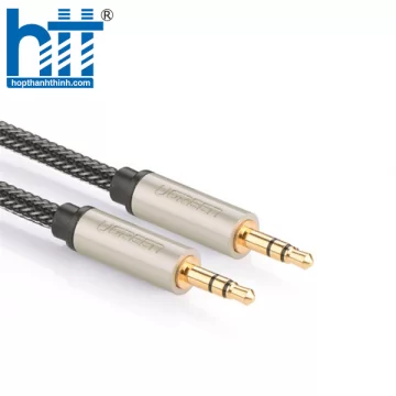 Ugreen 10605 3M màu Xám Cáp âm thanh 2 đầu 3.5mm dương cao cấp AV125 20010605