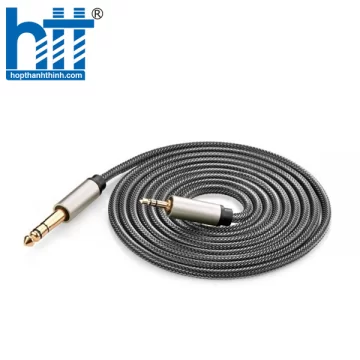 Ugreen 10639 3M màu Đen Cáp âm thanh 2 đầu 6.5mm dương cao cấp AV128 20010639