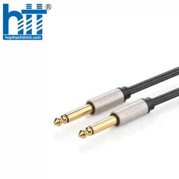 Ugreen 10639 3M màu Đen Cáp âm thanh 2 đầu 6.5mm dương cao cấp AV128 20010639