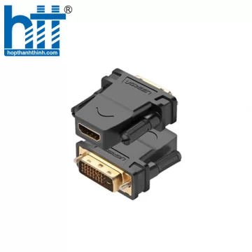 Ugreen 20124 Màu Đen Đầu chuyển đổi DVI 24 + 1 sang HDMI âm 20124 20020124