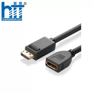 Ugreen 20407 25CM Màu Đen Cáp nối dài Displayport DP104 20020407