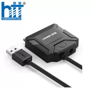 Ugreen 20953 0.5M USB 3.0 ra SATA bộ chuyển ổ cứng và ssd màu xám 50cm CR108 20020953