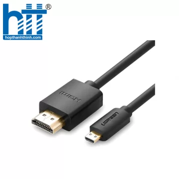 Ugreen 30102 1.5M màu Đen Cáp chuyển đổi Micro HDMI sang HDMI thuần đồng HD127 20030102